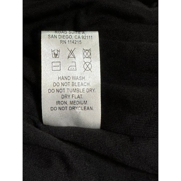 Vix Paula Hermanny Sz XS Swimwear Coverup Black Mini Cutout Long Sleeve New - Picture 6 of 6